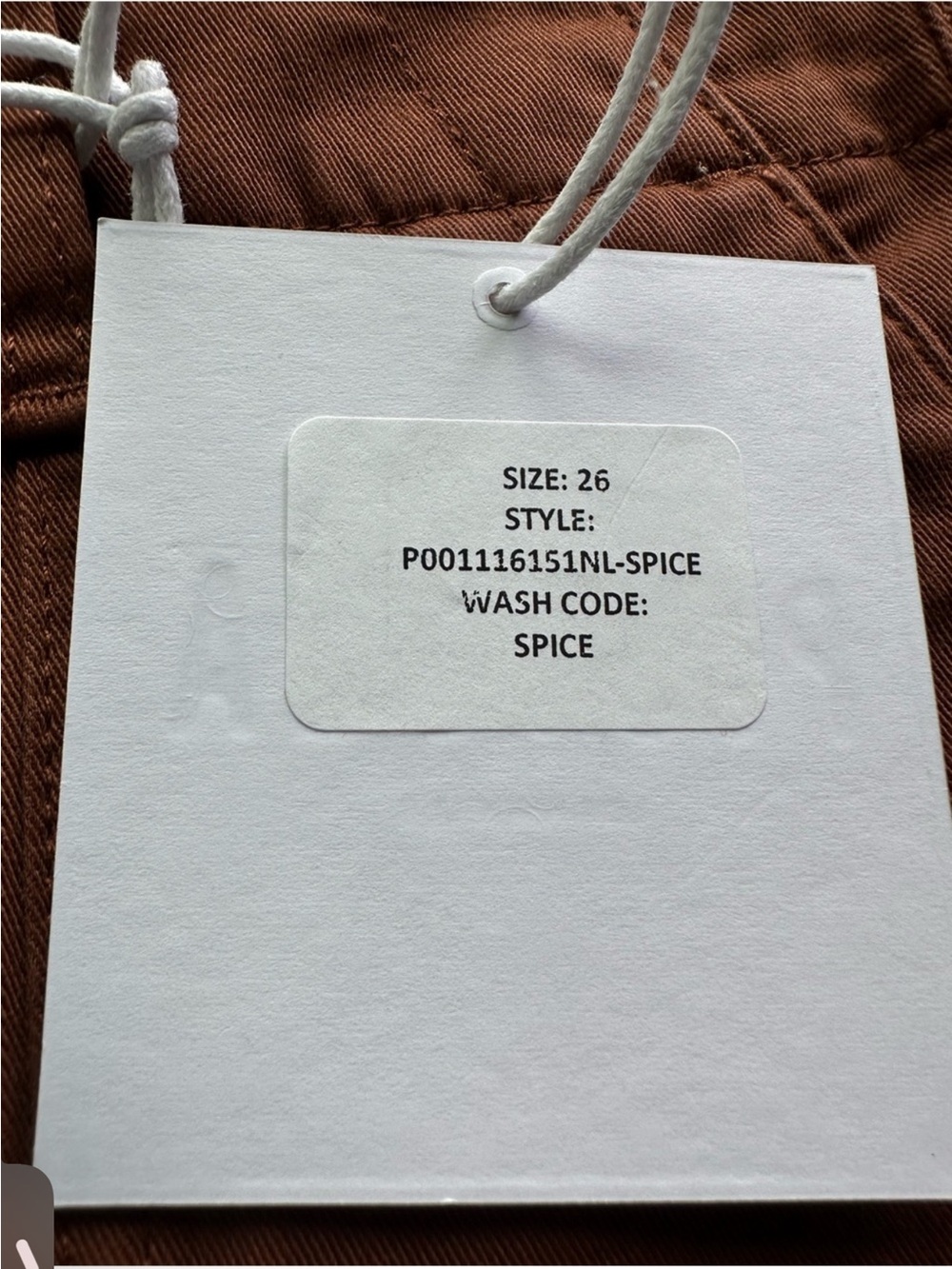 NWT Pistola - Women's Nicole Cotton Stretch Wide Leg Pant Spice SZ 26 - Picture 5 of 6